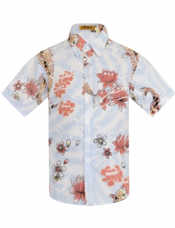 Oriental Coy Luxury Boys Shirt by Princekids