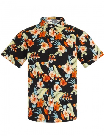 Royal Floral Dark Luxury Boys Shirt